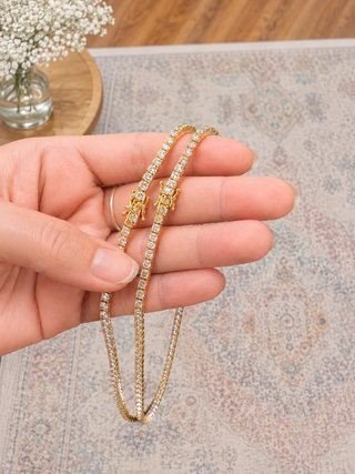 Celeste Crystal Tennis Necklace