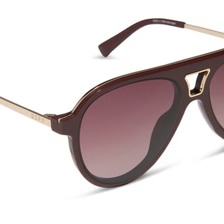 Tosca III Rugby Red Sunglasses by DIFF
