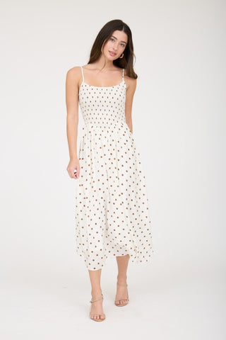 Café au Lait Midi Dress