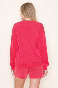 Jolly Ribbed Long Sleeve Top