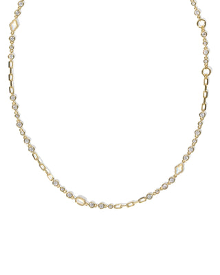 Mini Elisa and Abbie Gold Convertible Strand Necklace by Kendra Scott