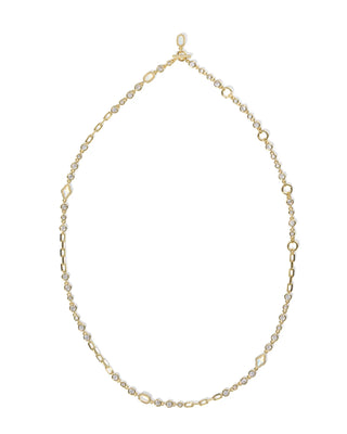 Mini Elisa and Abbie Gold Convertible Strand Necklace by Kendra Scott