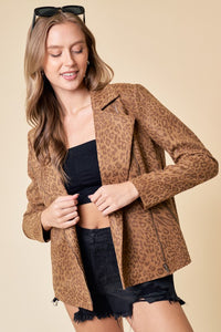 Leopard Moto Jacket