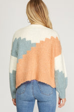 Load image into Gallery viewer, Color Block Knit Sweater
