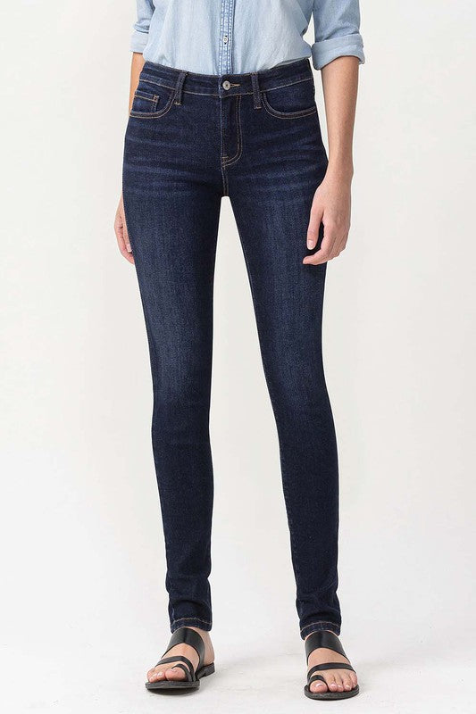 Lustrous High Rise Skinny Jeans by Lovervet