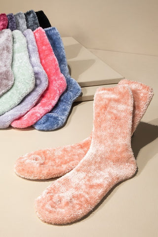 Lux Chenille Socks
