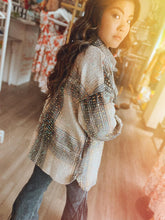 Load image into Gallery viewer, Mika Showstopper Sequin Plaid Shacket
