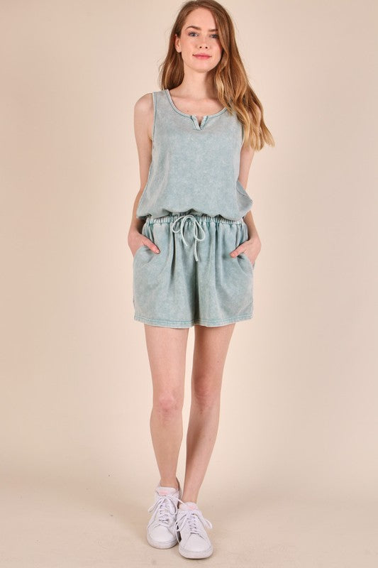 Mineral Washed Romper
