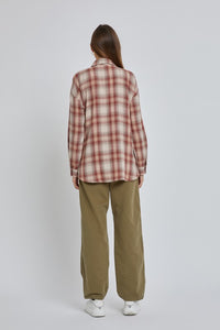 Oversized Boyfriend Flannel Shirt