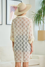Load image into Gallery viewer, Oversized Lace Button Down Shirt Dress
