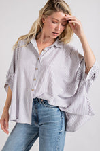 Load image into Gallery viewer, Button Down Stripe Top
