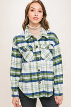Load image into Gallery viewer, Plaid Bust Pocket Shacket
