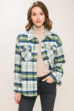 Load image into Gallery viewer, Plaid Bust Pocket Shacket
