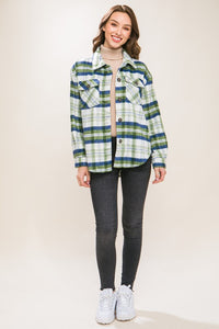 Plaid Bust Pocket Shacket