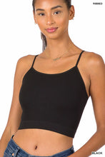 Load image into Gallery viewer, Ribbed Seamless Cropped Cami

