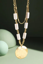 Load image into Gallery viewer, Rustic Metal and Wood Bead Necklace
