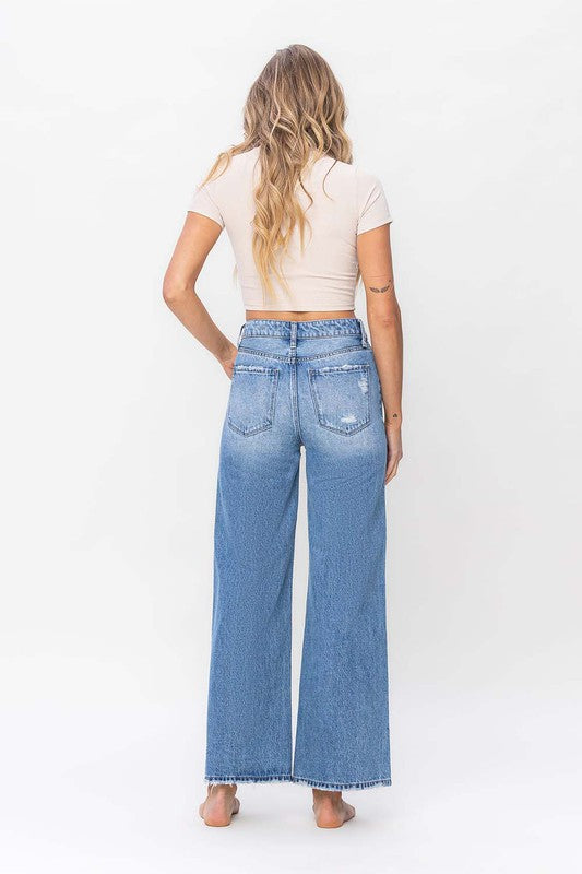 Olivia Super High Rise Wide Leg Jeans by Vervet – Elysian Clothing