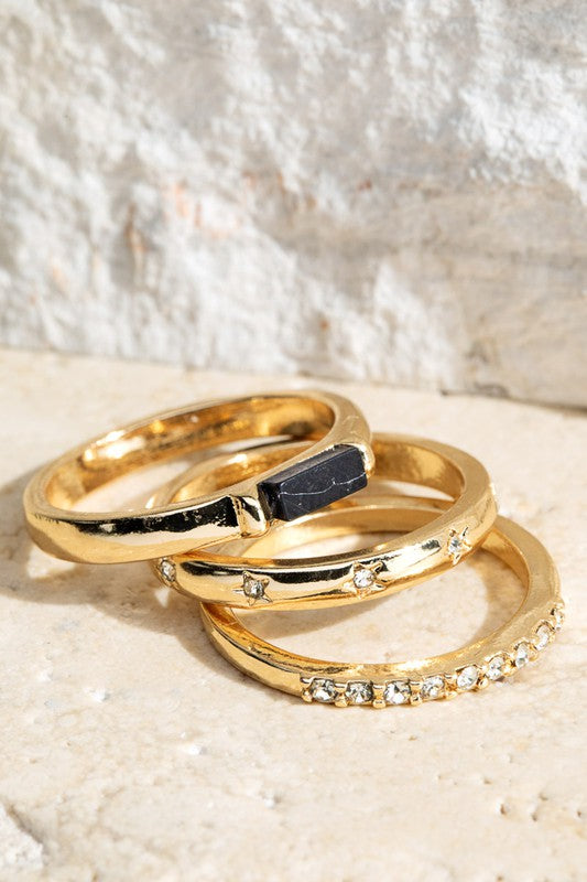 Stone Ring Set