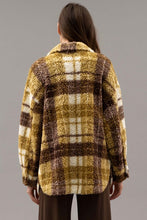 Load image into Gallery viewer, Sherpa Plaid Jacket
