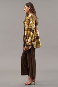 Sherpa Plaid Jacket