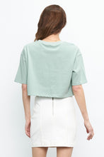 Load image into Gallery viewer, Smiley Face Crop Tee
