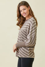 Load image into Gallery viewer, Stripe Block Sweater Tunic

