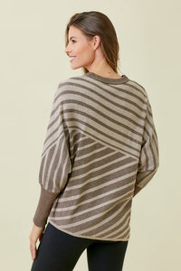 Stripe Block Sweater Tunic