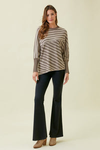 Stripe Block Sweater Tunic