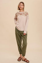 Load image into Gallery viewer, Thermal Embroidered Yoke Top

