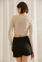 Load image into Gallery viewer, Tiny Ditsy Floral Corset Knit Top
