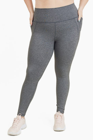 Tapered Band Solid Highwaist Leggings