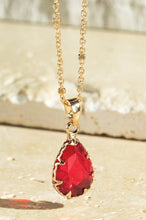 Load image into Gallery viewer, Tear Drop Glass Pedant Necklace
