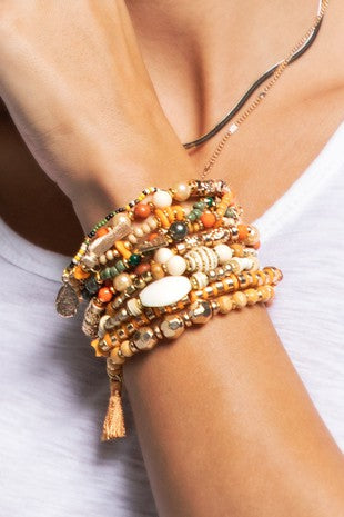 Beaded Multi Layered Bracelet