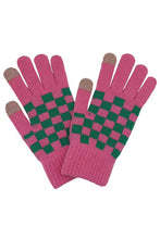 Load image into Gallery viewer, Two Tone Checkered Gloves

