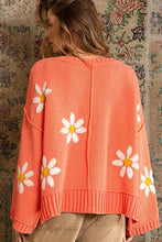 Load image into Gallery viewer, V-Neck Daisy Pullover Sweater
