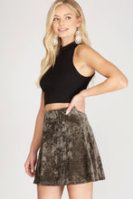 Load image into Gallery viewer, Velvet Mini Skirt
