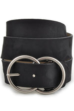 Load image into Gallery viewer, Vegan Suede Belt with Double Ring Buckle
