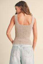 Load image into Gallery viewer, Washed Textured Knit Sleeveless Top
