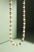 Load image into Gallery viewer, Wood &amp; Steel Beaded Necklace
