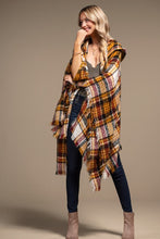 Load image into Gallery viewer, Yarn Dye Plaid Ruana
