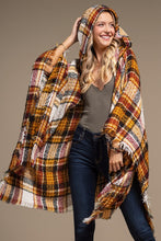 Load image into Gallery viewer, Yarn Dye Plaid Ruana
