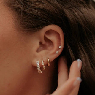 Diamond Flat Back Studs