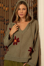 Load image into Gallery viewer, Hooded Daisy Pullover
