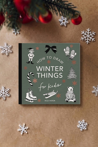 Winter Things: How to Draw Books for Kids (Winter Activity)