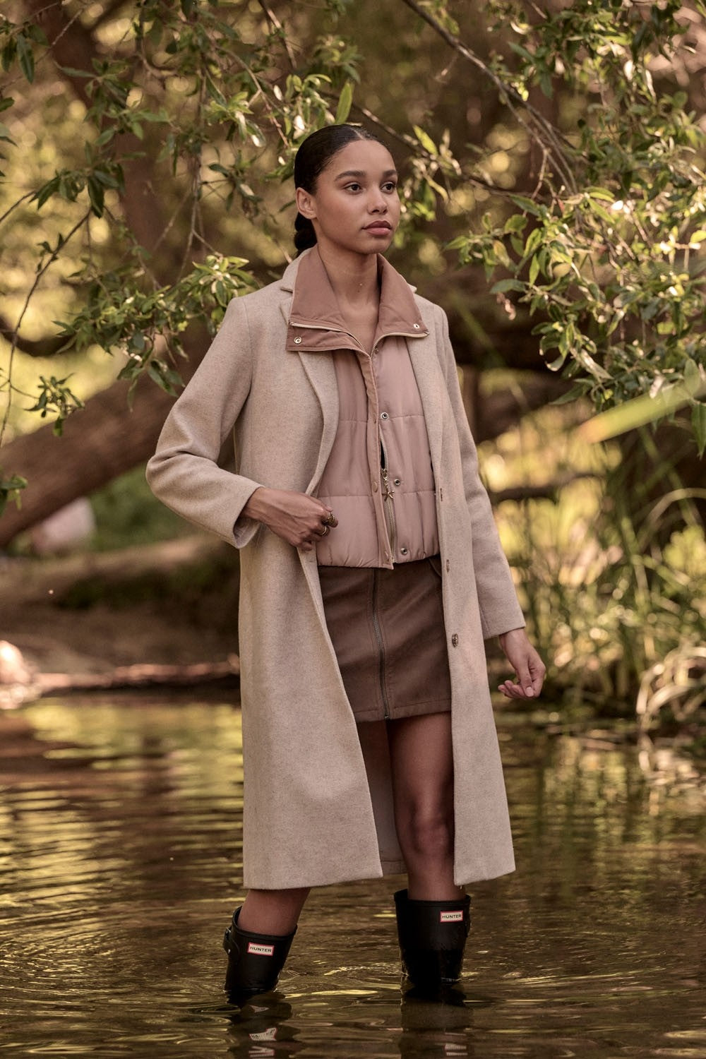 Long Woven Overcoat