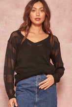 Load image into Gallery viewer, Striped Sheer Sweater
