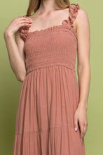 Load image into Gallery viewer, Smocked Bodice Maxi Dress
