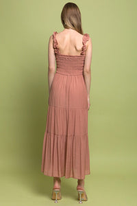 Smocked Bodice Maxi Dress