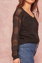 Load image into Gallery viewer, Striped Sheer Sweater

