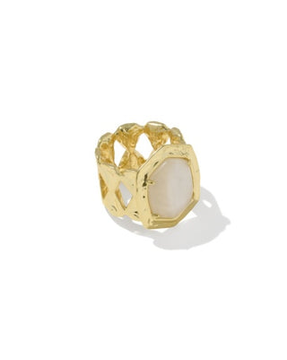 Tiger Striped Daphne Cocktail Ring